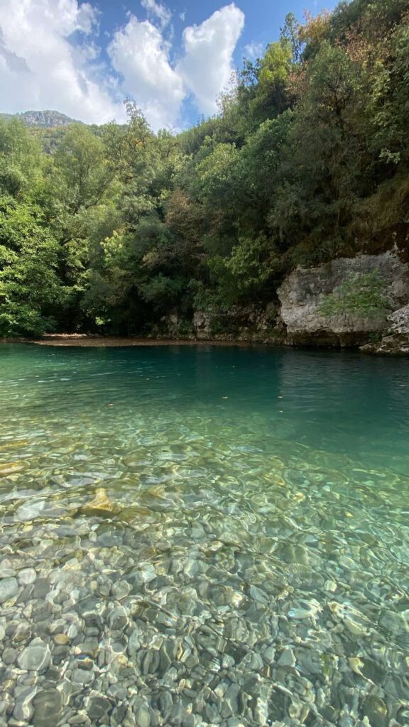 Ποταμός Βοιδομάτης καλοκαιρινό μπάνιο
